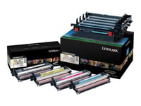 LEXMARK 4-pack - svart  farge (cyan  magenta  gul) - original - bildebehandlingsenhet for skriver - LCCP