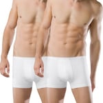 Schiesser Kalsonger 2P Essentials Boxer Briefs Vit bomull XX-Large Herr