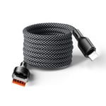 MagnoLoop – Smart Magnetisk Laddkabel Black USB  Lightning