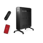 2KW Smart Convector Heater LED Display 24 Hr Timer & Remote Control, Black