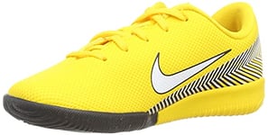 Nike Garçon Mixte Enfant Jr Vapor 12 Academy GS NJR IC Chaussures de Futsal, Multicolore (Amarillo/White/Black 710), 34 EU