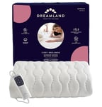 Dreamland Single Size Cosy Dreamer Superior Cotton Mattress Warmer (Intelliheat Plus Fast Heat, 150 x 80 cm, Machine washable, 1 Detachable Control, 6 Temperature Settings, 1-3-9 Hour Auto Timer)