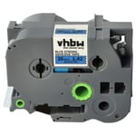 vhbw 1x Ruban compatible avec Brother PT RL700S, P900W, P950NW, P950W imprimante d'étiquettes 36mm Noir sur Bleu, extraforte