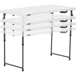 Lifetime - Table Ajustable en Hauteur et pliante en deux(122 cm)