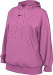 Nike DQ5860-675 Sportswear Phoenix Fleece Sweatshirt Women's PLAYFUL PINK/BLACK Size 2XS