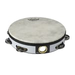 Remo TA-5108-00 Tambourine Pre-Tuned 8" Diameter 8 Pairs 1 Row Quadura White