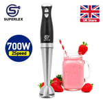 SUPERLEX 700W Hand Held Stick Blender Food Processor Mixer Fruit Whisk Electric