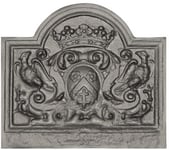 Plaque de cheminée armes de Lorraine grise H. 70 cm X L. 80 cm, Dommartin