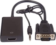 Premiumcord Premiumcord Av-Adapter Vga + Ljud Elektronisk Omvandlare Till Hdmi Full Hd 1080P