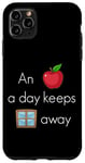 iPhone 11 Pro Max An Apple a day keeps windows away fun PC operating system Case