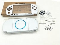 NEW Replacement Sony PSP 3000 Console Full Housing Shell Cover With Button Set -White.