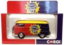 1:43 Scale Corgi Volkswagen T1 Van - Cabury Creme Egg - BNIB