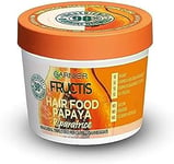 Fructis Hair Food Papaya Masque Réparateur 3 en 1 avec Formule Végane pour Cheveux abîmés 390 ml