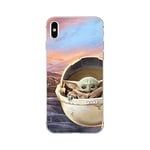 ERT GROUP Coque de téléphone Portable pour Apple iPhone XS Max Original et sous Licence Officielle Star Wars Motif Baby Yoda 005 Parfaitement adapté à la Forme du téléphone Portable, Coque en TPU