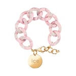 ICE Watch - Chain Bracelet - Pearl Nude - Bracelet Mailles XL de Couleur pour Femmes Fermé d'Une Médaille Dorée (020996)