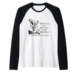 Never Go Out Without Your Wingman Christian Faith Raglan Baseball Tee