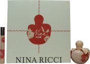 Nina Ricci Gift Set 50ml Nina Fleur EDT Spray + 10ml Nina Fleur EDT Rollerball + 10ml Nina EDT Rollerball