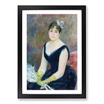 Big Box Art Madame Leon Clapisson by Pierre-Auguste Renoir Framed Wall Art Picture Print Ready to Hang, Black A2 (62 x 45 cm)