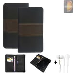 Phone Case + earphones for Samsung Galaxy XCover7 Wallet Cover Bookstyle protect