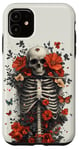 iPhone 11 Skeleton Ribcage Anatomy with Flowers Butterflies Case