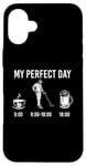 Coque pour iPhone 16 Plus My Perfect Day Coffee Metal Detector Beer