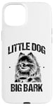 Coque pour iPhone 15 Plus Little Dog Big Bark Poméraniens Chien Poméranien