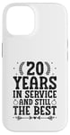 Coque pour iPhone 14 20 ans de service et toujours le meilleur anniversaire de mariage