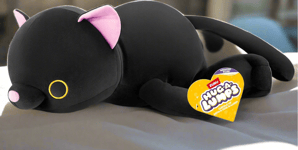 Hug-A-Lumps Luna  the Black Kitty Weighted Soft Toy by ZURU