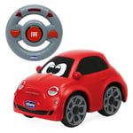 Chicco Fiat 500E Child-Friendly Remote Control Toy  Car in Vibrant Red Colour