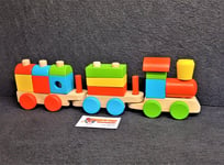 Wooden Jumbo Stacking Train - Not Melissa & Doug