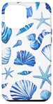 iPhone 12 Pro Max Blue Seashell Coastal Summer, Starfish, Women Case