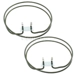 2 X Hotpoint Creda Cannon Belling Indesit Fan Cooker Oven Element 2500 Watt