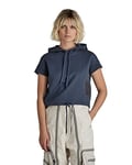 G-STAR RAW Women's Boxed Graphic Hoodie, Blue (fantem blue D21556-D136-863), L