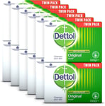 Dettol Antibacterial and Moisturings Bar Soap Original, 12 count (Pack of 1) 