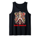 Skeleton Ribcage Merry Christmas X-mas Festive Holiday Tank Top