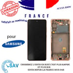 Originale Ecran complet Orange Pour Samsung Galaxy S20 FE 4G G780F Avec Châssis