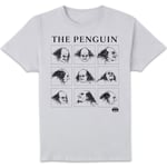 Batman Returns Multiple Faces Of The Penguin Men's T-Shirt - White - 3XL