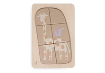 Jollein- Puzzle en Bois, 105-001-68049, Girafe