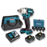 Boulonneuse à chocs - MAKITA - DTW285 - 18V 280Nm - Sans fil - Batterie