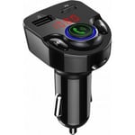 Double Chargeur voiture USB A+C 25W avec transmetteur FM BigBen Connected Noir