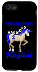 Coque pour iPhone SE (2020) / 7 / 8 Type One Diabetes Diabetic T1D Warriors Licorne Magique