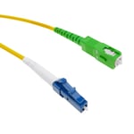 Bematik - Cable fibre optique lc/pc sc/apc simplex monomodes 9/125 de 50 cm OS2