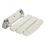 Mira 2.1536.129 Siège de Douche Pliable à Fixation Murale, Blanc, 337mm X 350mm