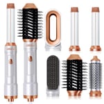 UKILSS Coiffeur 6 en 1, Hair Styler Set avec Air Auto-Wrap Fer à Friser, Aérographe, Sèche-cheveux Ionique, Brosses Coiffage, Brosses Lissantes pour Cheveux, Set Cadeau Multistyles pour Femmes Family