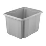 keeeper Boîte de Rangement avec Système d’Empilage, 30 l, 44,5 x 34,5 x 27 cm, Emil Eco Line, Gris (Eco Stone Grey)