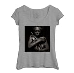 T-Shirt Femme Col Echancré Miles Davis Jazz Trompette Artiste Jazzmen Tutu 80's