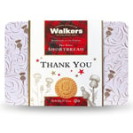 Walkers Shortbread Thank You Thistle Shortbread Tin - 18 x Shortbread Rounds 300g, (Pack of 1)