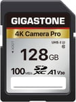 Carte Mémoire SDXC 128 Go,4K Caméra Pro Série,Vitesse de Transfert allant jusqu'à 100 Mo/s. Compatible avec Canon Sony Caméscope,A1 V30 UHS-I Classe 10 pour 4K UHD Vidéo(Q703)