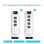 Canal RF433 télécommande pour interrupteur de rideau WiFi Module de stores à enrouleur RF émetteur d'accessoires de rideau à piles