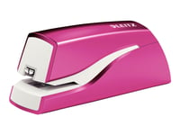 Leitz Wow Nexxt - Elektrisk Häftapparat - 10 Ark / 1 Mm - No.10 - Rosa Metallic